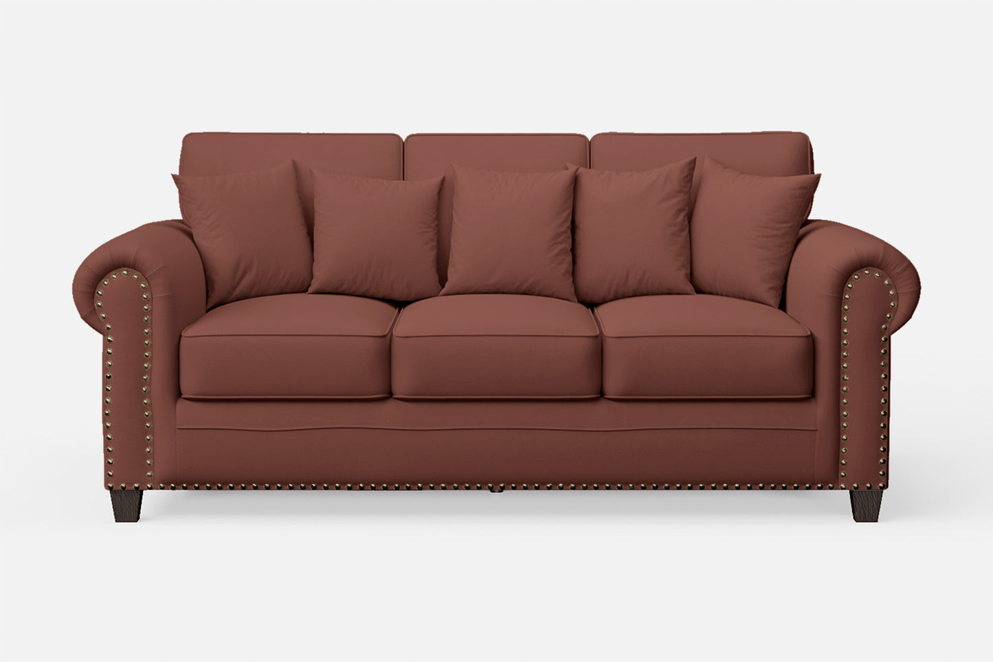 Marano 3 Seater Sofa Mauve Leather