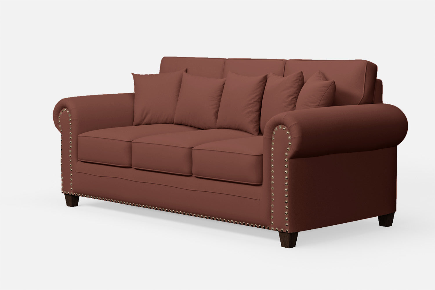 Marano 3 Seater Sofa Mauve Leather