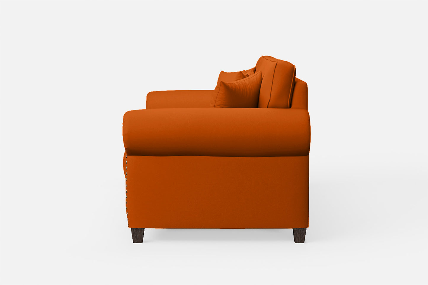 Marano 3 Seater Sofa Orange Leather