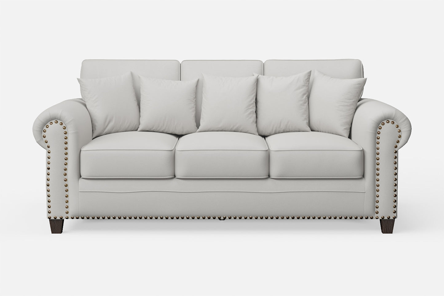 Marano 3 Seater Sofa White Leather