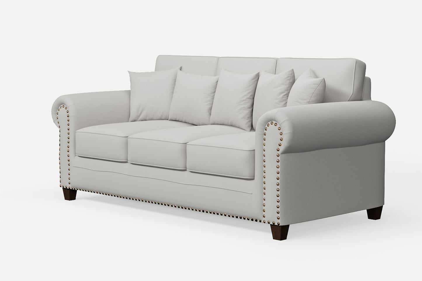 Marano 3 Seater Sofa White Leather