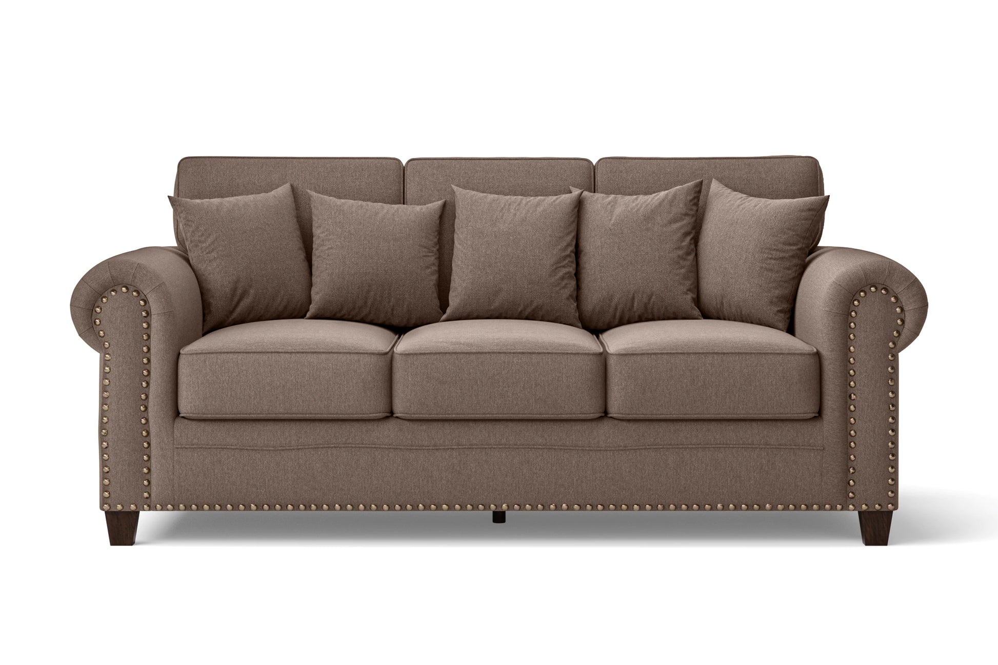 Marano 3 Seater Sofa Caramel Linen Fabric