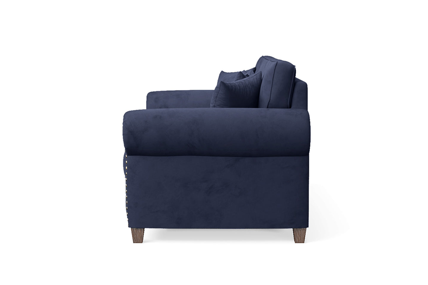 Marano 3 Seater Sofa Dark Blue Velvet