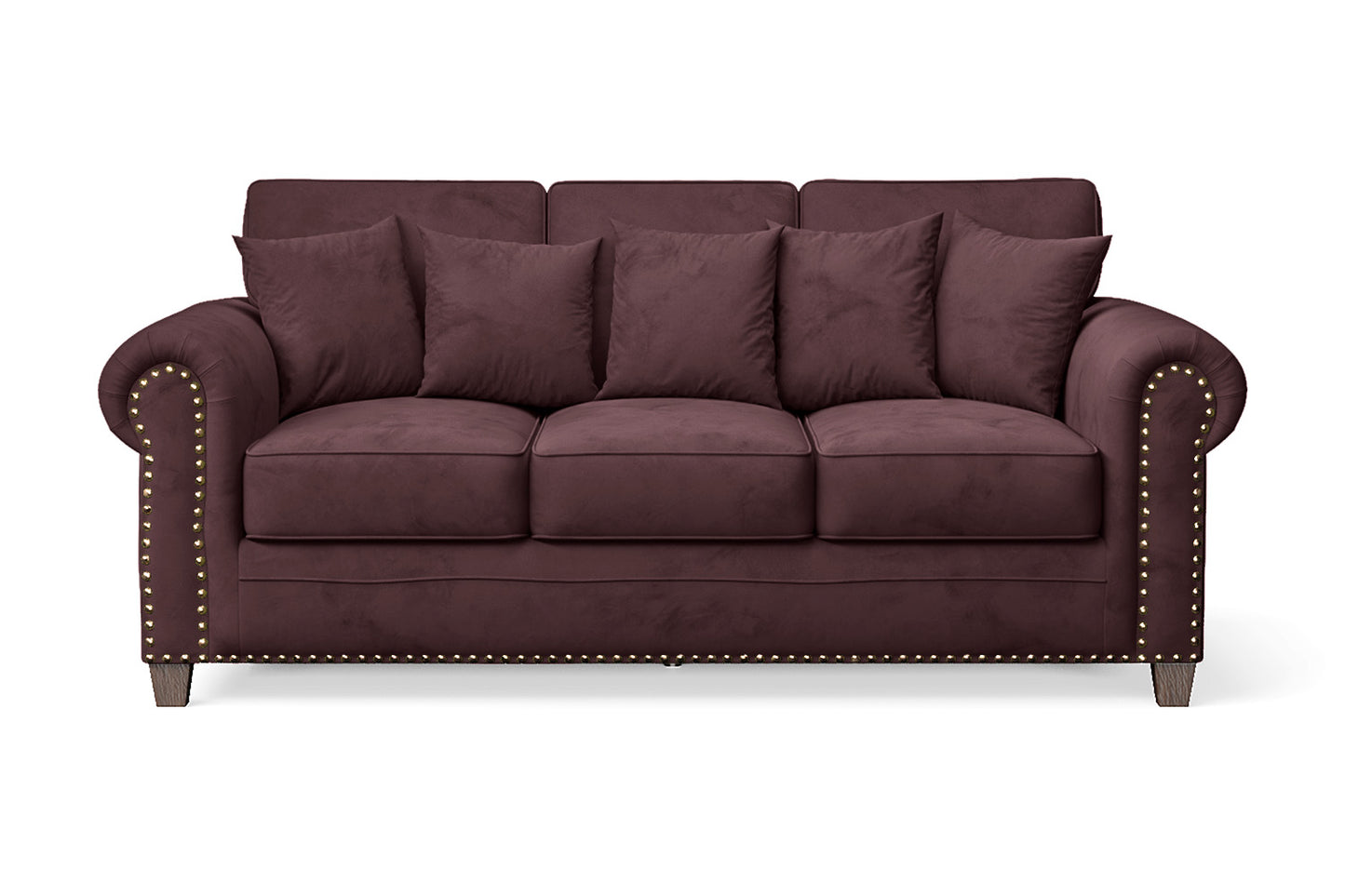 Marano 3 Seater Sofa Grape Velvet