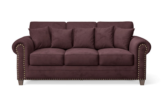 Marano 3 Seater Sofa Grape Velvet