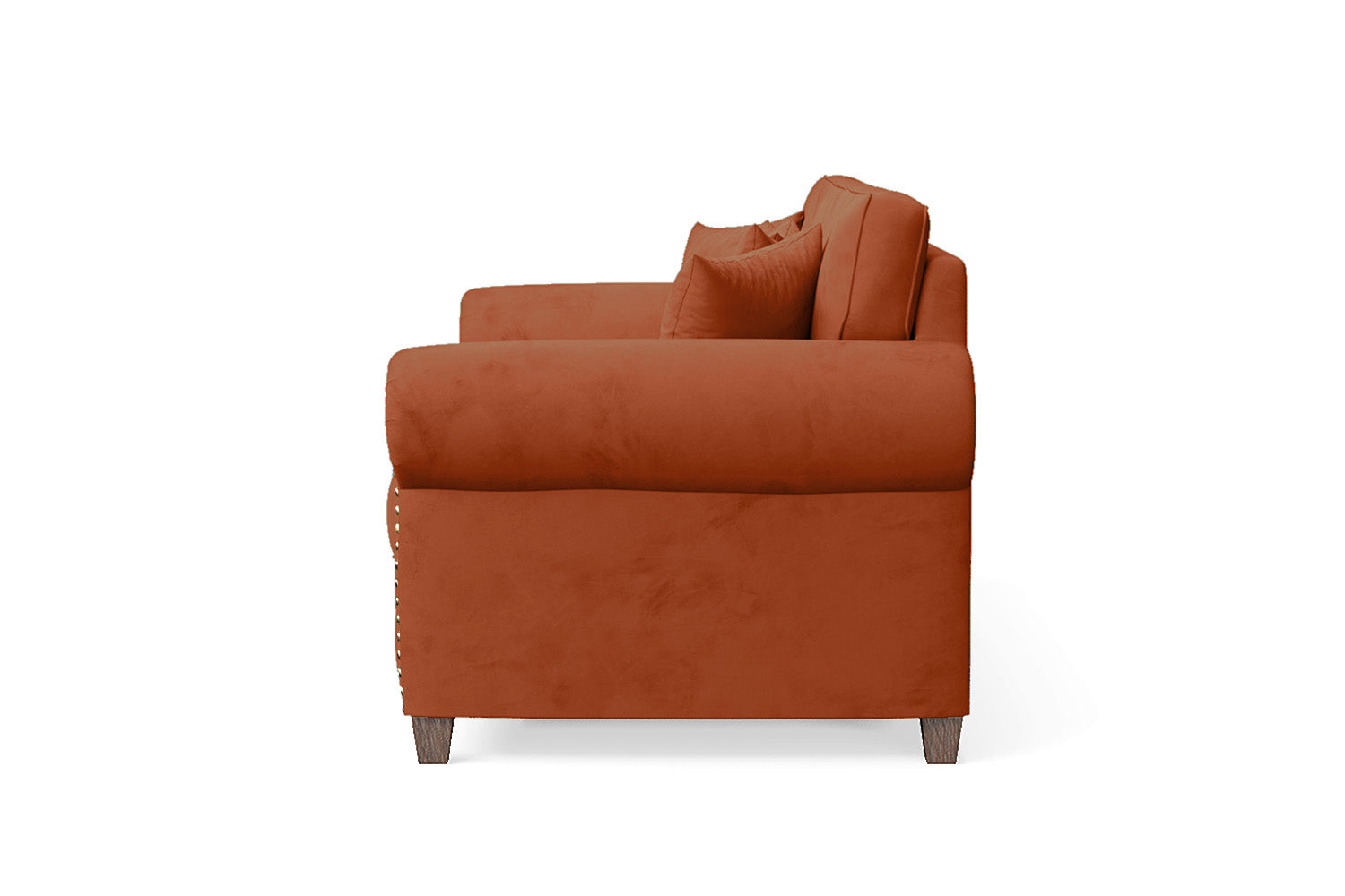 Marano 3 Seater Sofa Orange Velvet