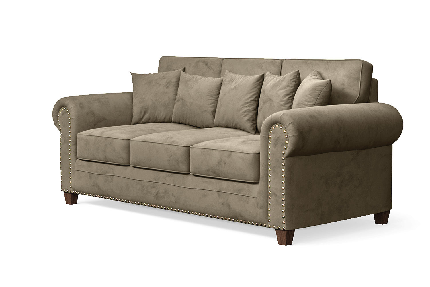 Marano 3 Seater Sofa Sand Velvet