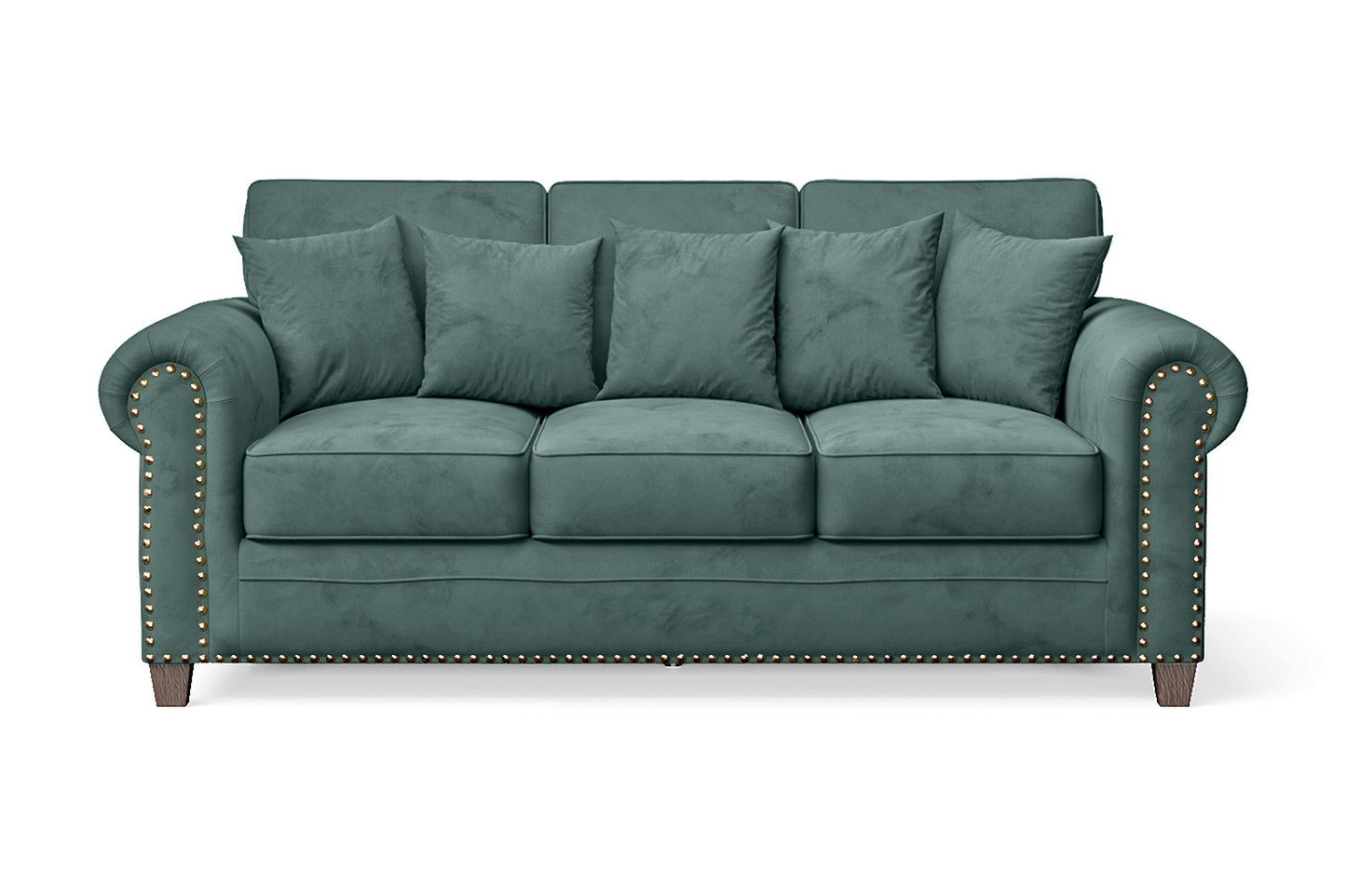 Marano 3 Seater Sofa Teal Velvet