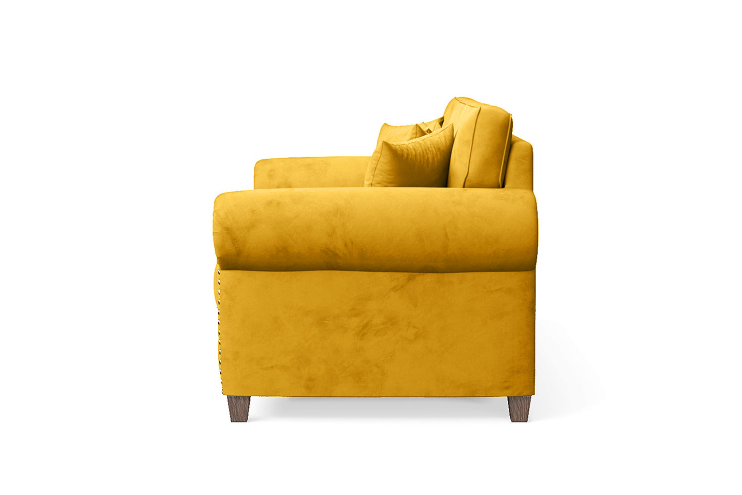 Marano 3 Seater Sofa Yellow Velvet