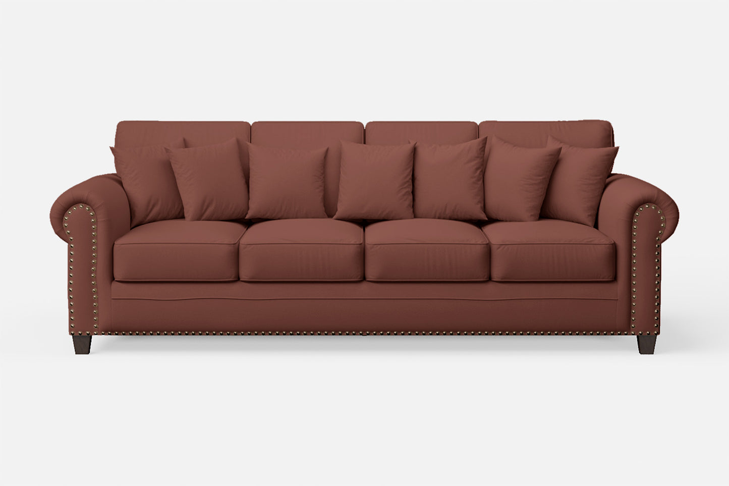 Marano 4 Seater Sofa Mauve Leather