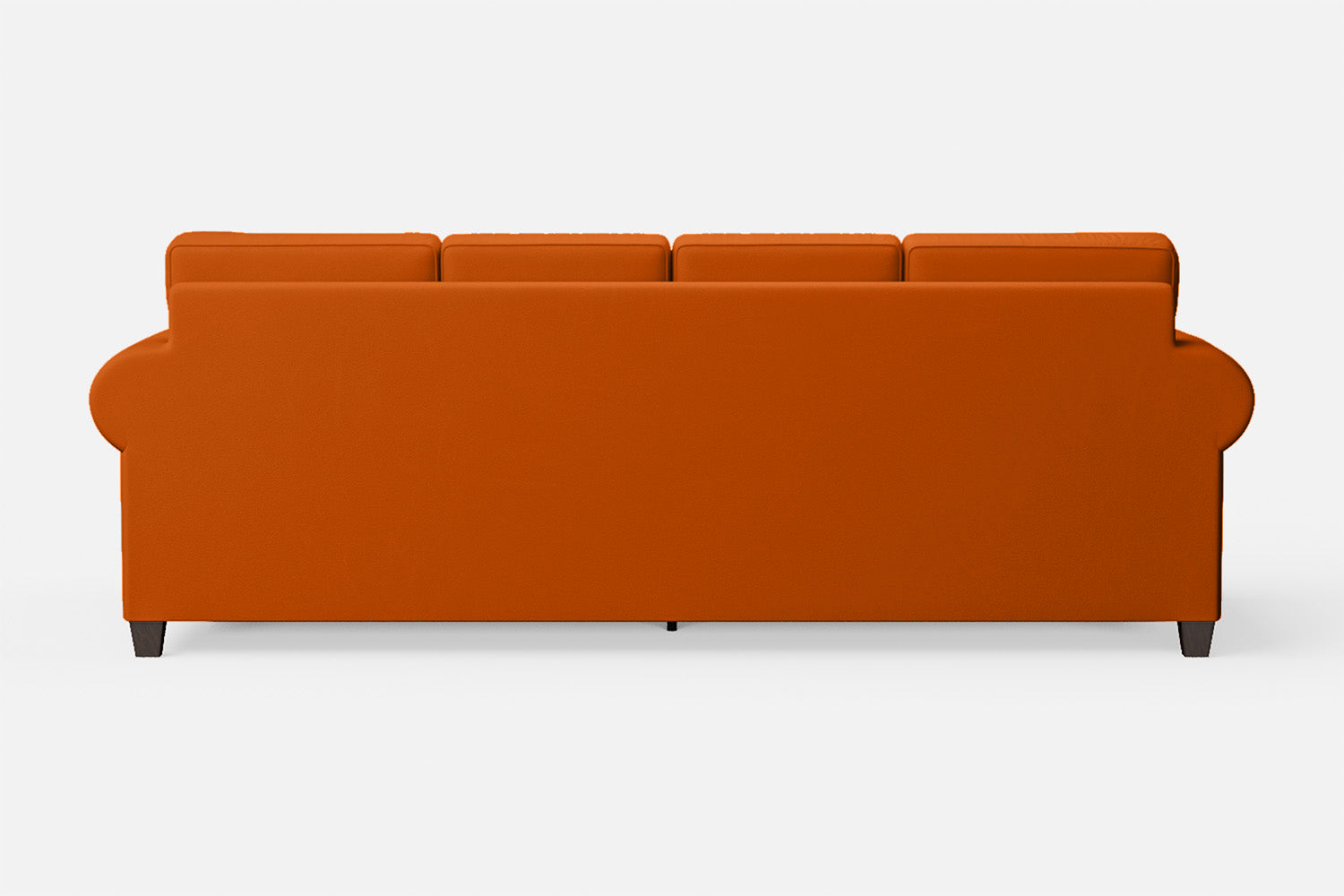 Marano 4 Seater Sofa Orange Leather