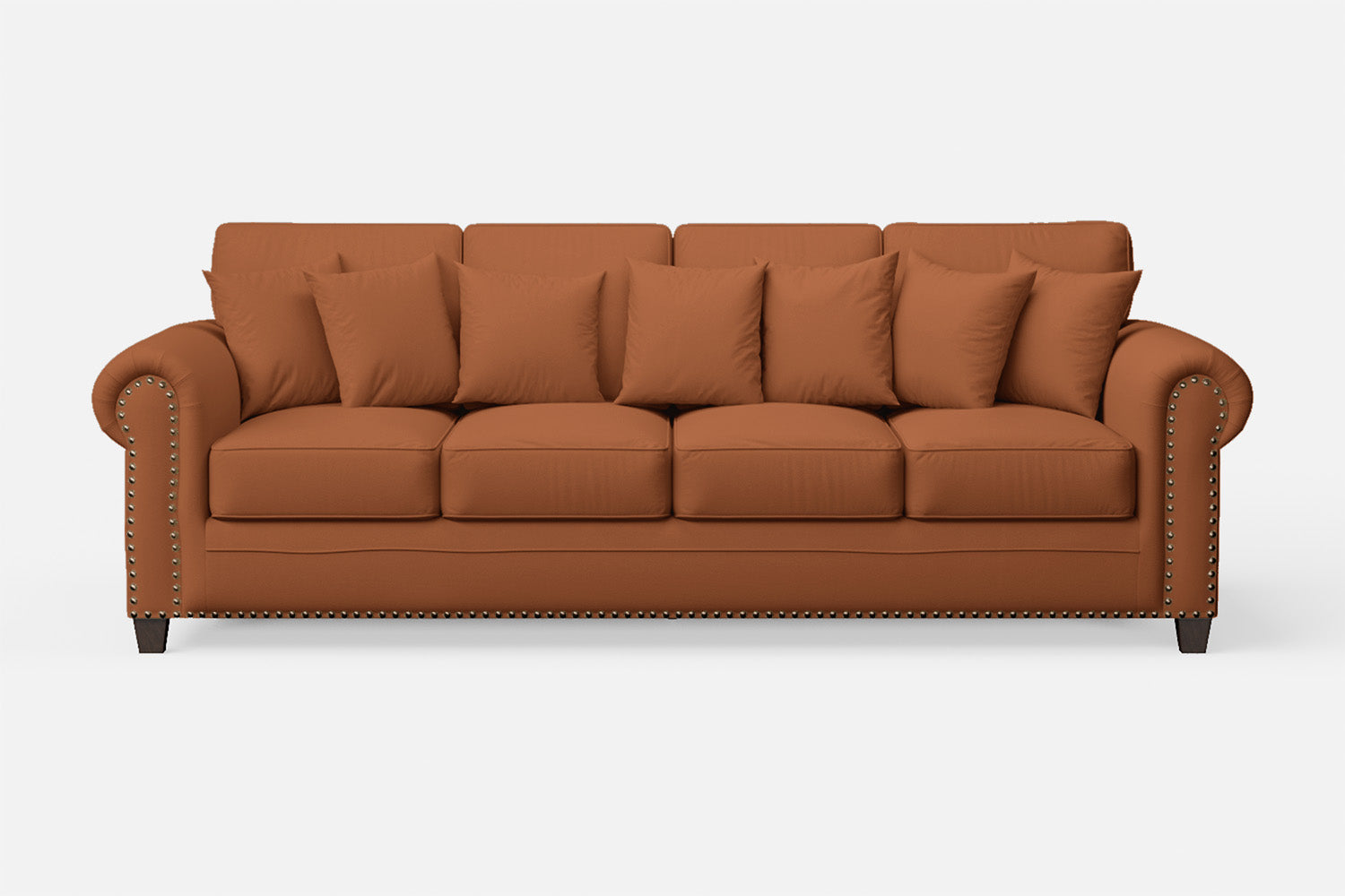 Marano 4 Seater Sofa Tan Brown Leather