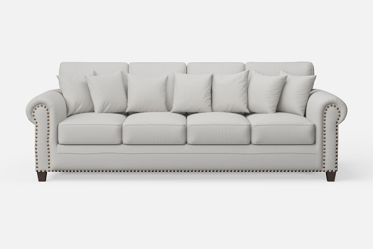 Marano 4 Seater Sofa White Leather