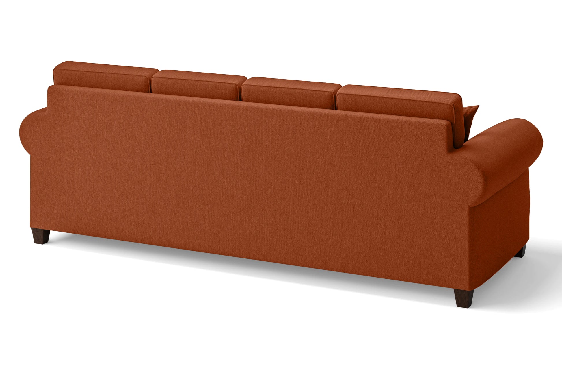 Marano 4 Seater Sofa Orange Linen Fabric