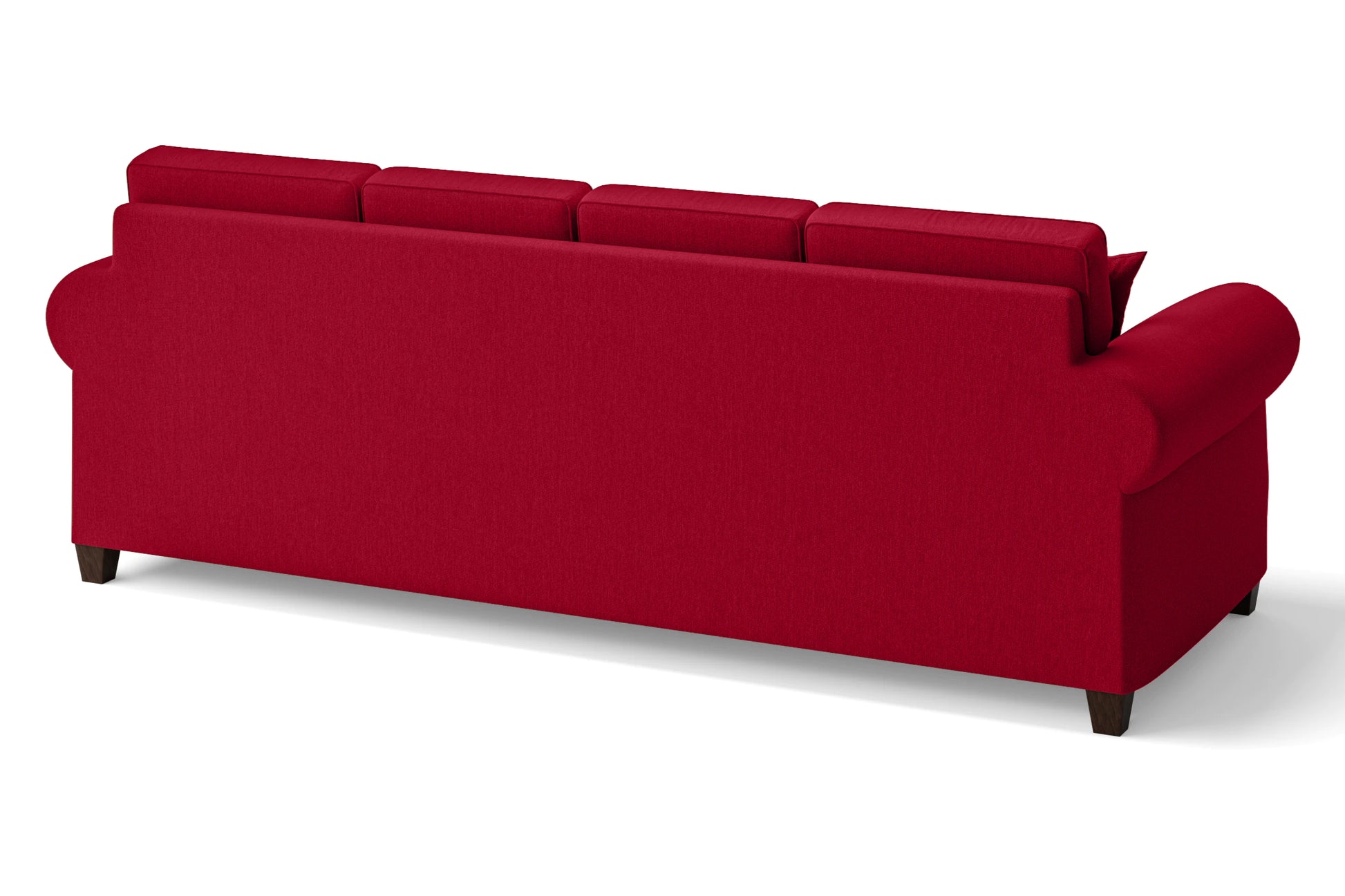 Marano 4 Seater Sofa Red Linen Fabric