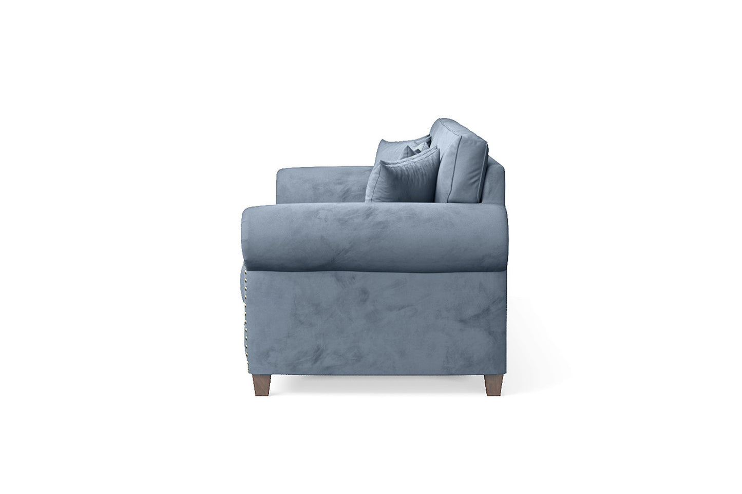 Marano 4 Seater Sofa Baby Blue Velvet