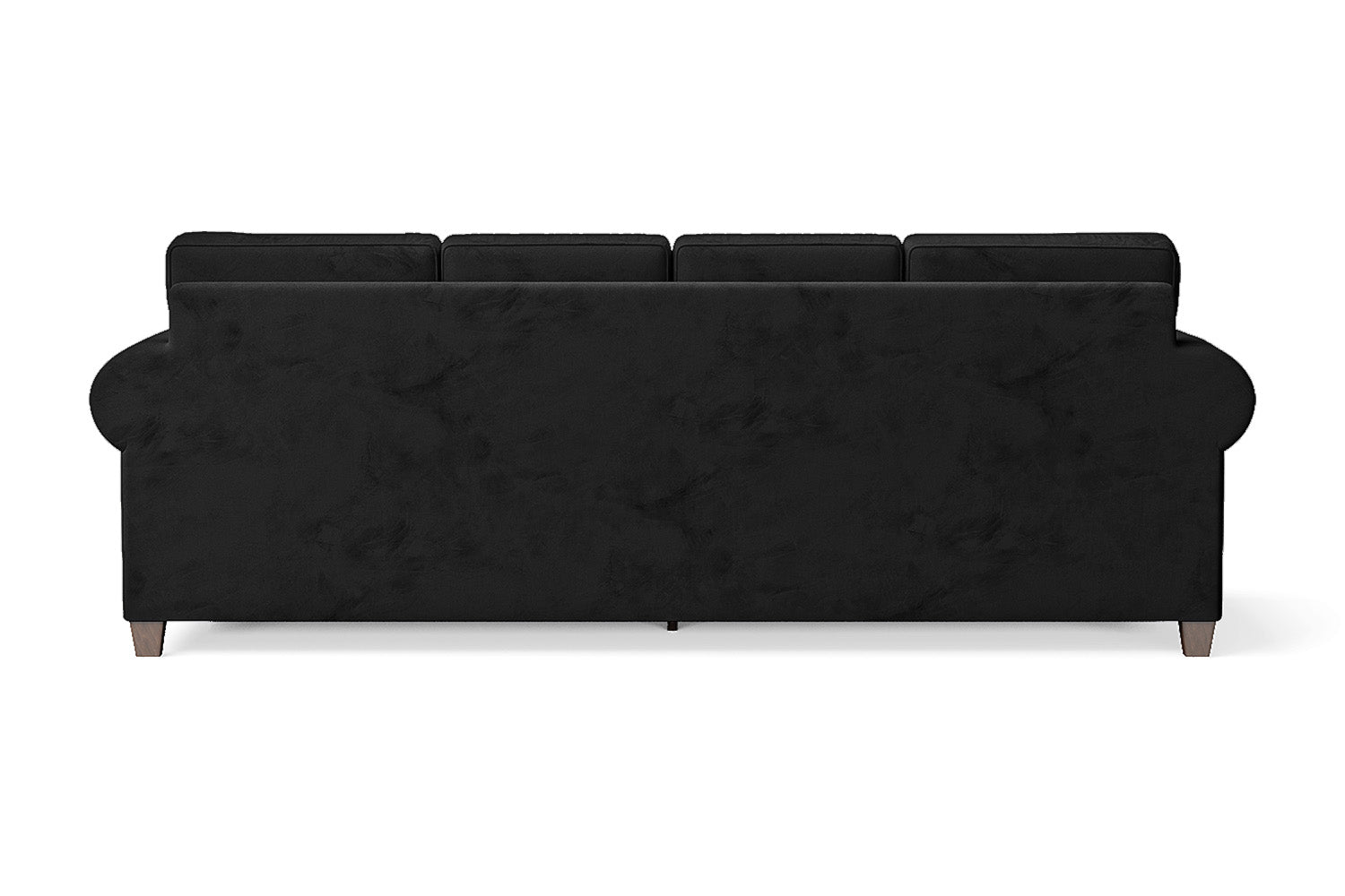 Marano 4 Seater Sofa Black Velvet