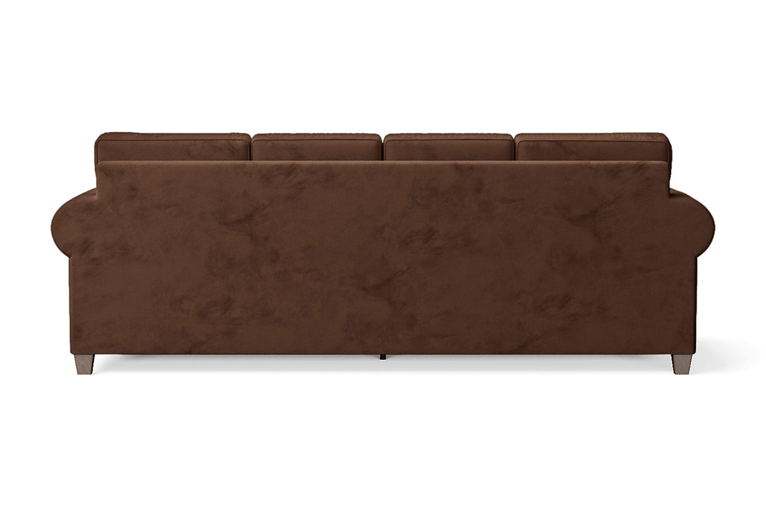 Marano 4 Seater Sofa Coffee Brown Velvet