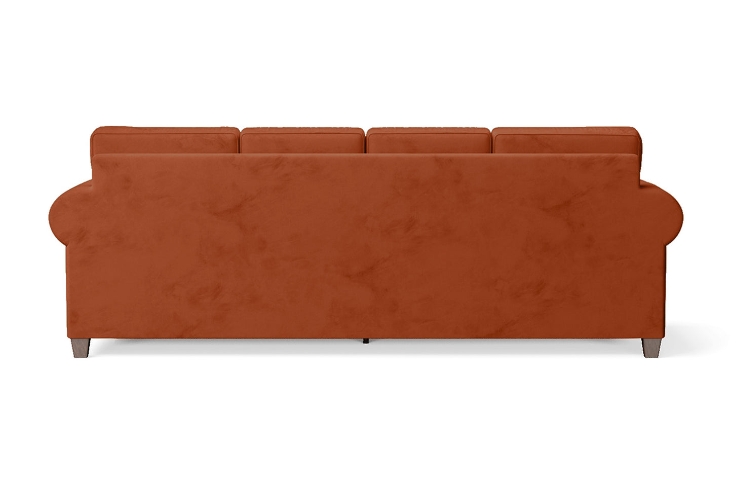 Marano 4 Seater Sofa Orange Velvet