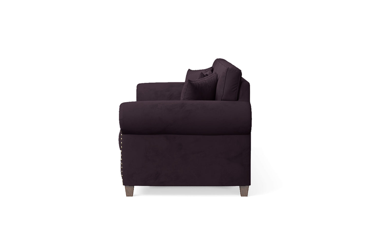 Marano 4 Seater Sofa Purple Velvet