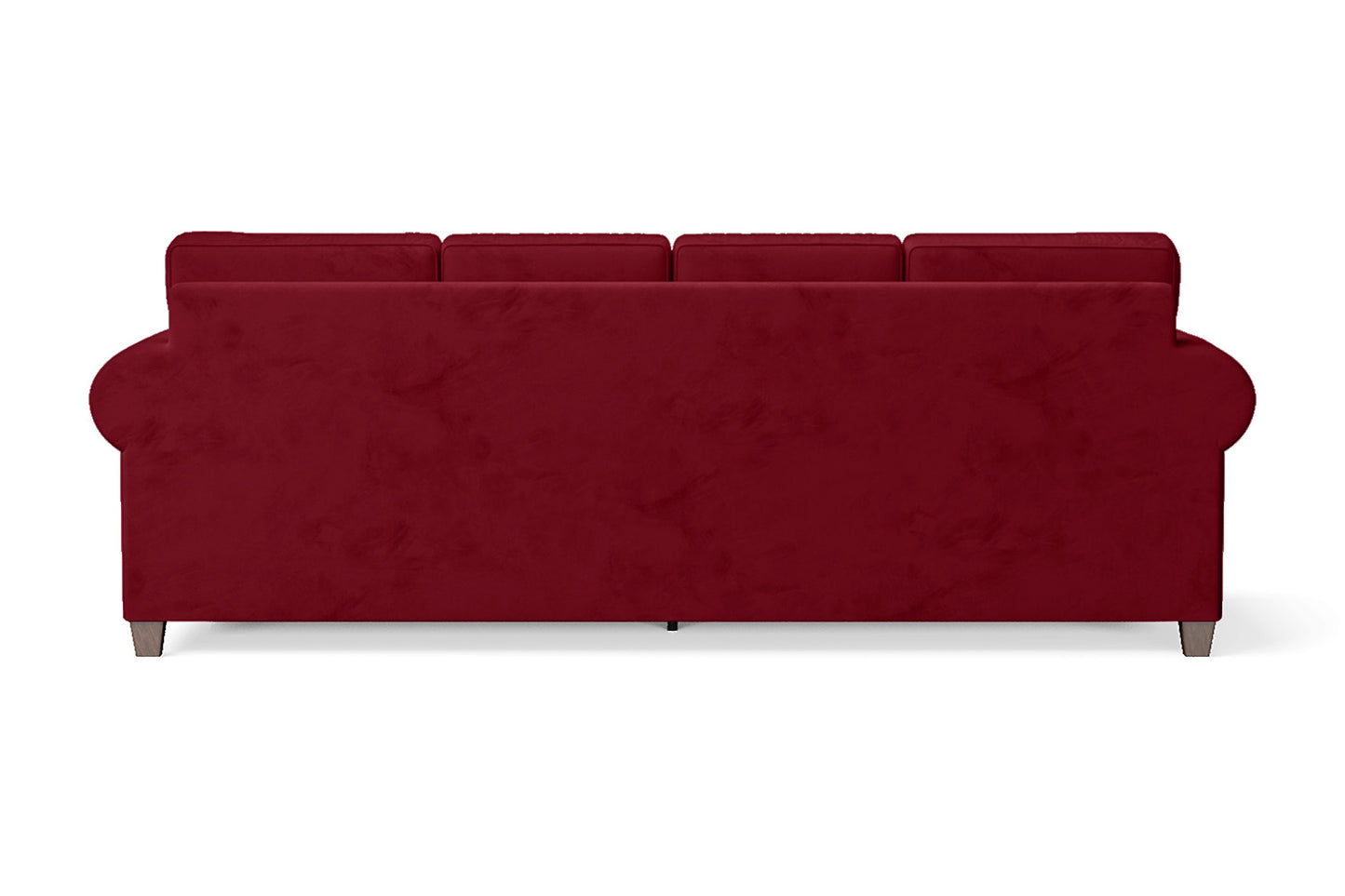 Marano 4 Seater Sofa Red Velvet