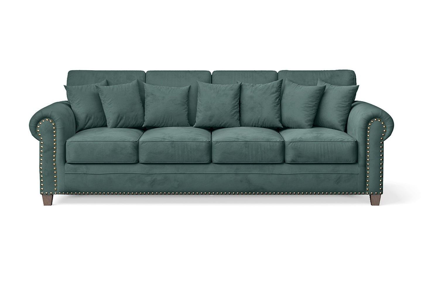 Marano 4 Seater Sofa Teal Velvet