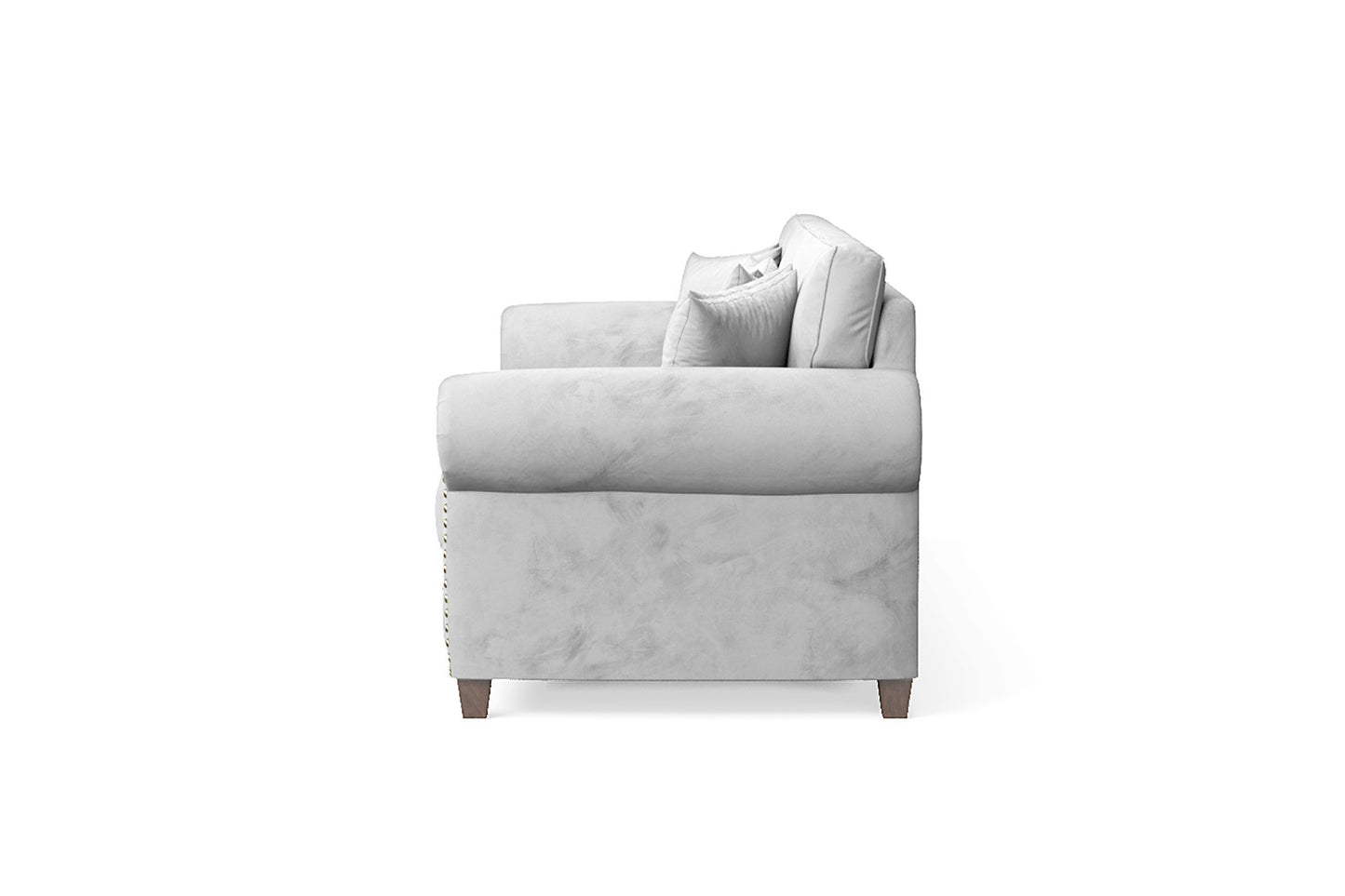 Marano 4 Seater Sofa White Velvet