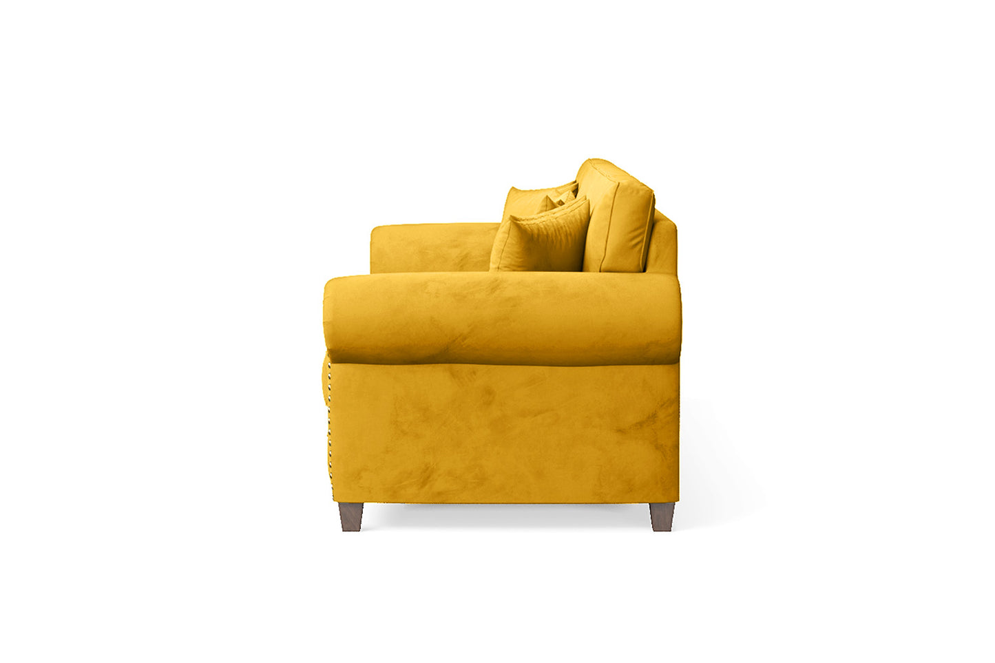 Marano 4 Seater Sofa Yellow Velvet