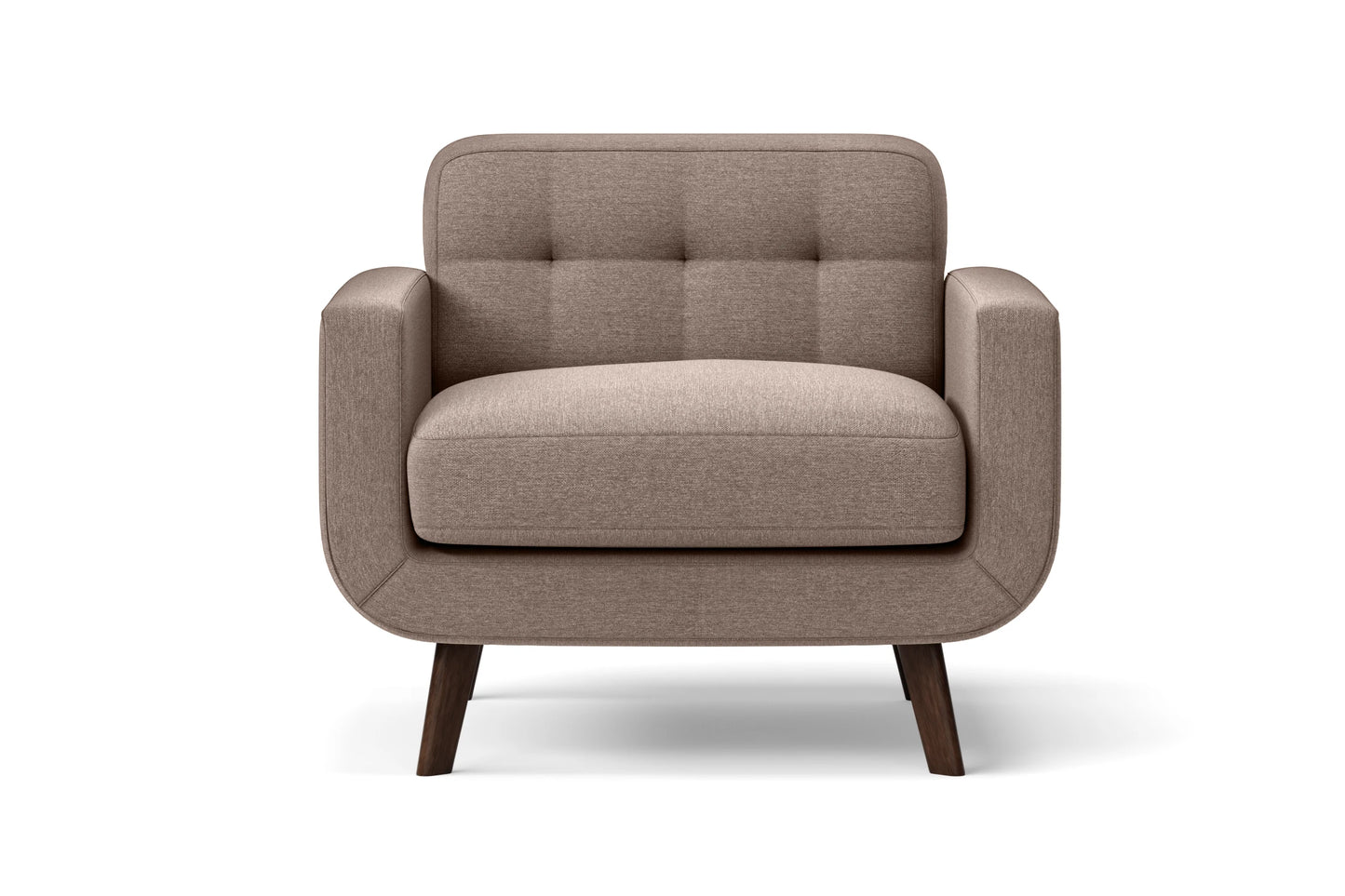 Marsela Armchair Caramel Linen Fabric