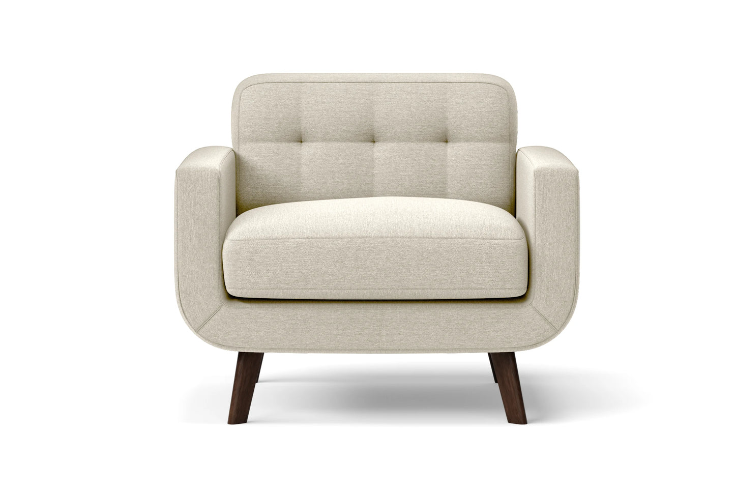 Marsela Armchair Cream Linen Fabric