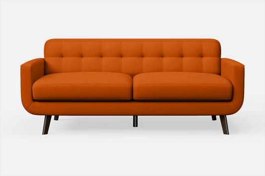 Marsela 2 Seater Sofa Orange Leather