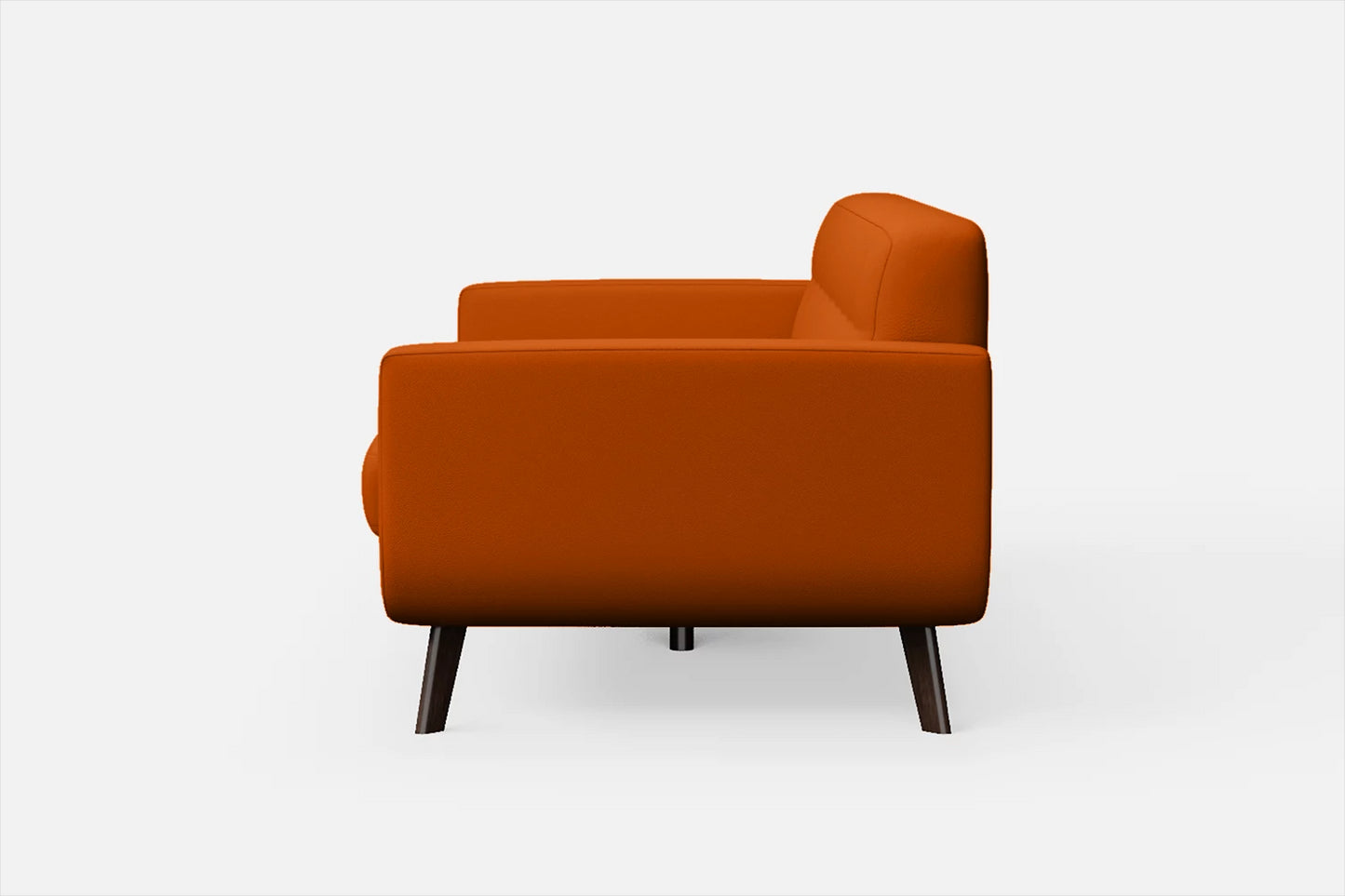 Marsela 2 Seater Sofa Orange Leather