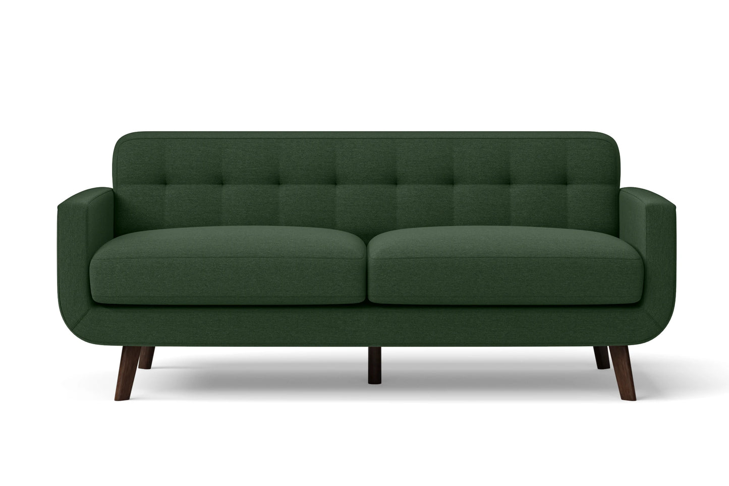 Marsela 2 Seater Sofa Forest Green Linen Fabric