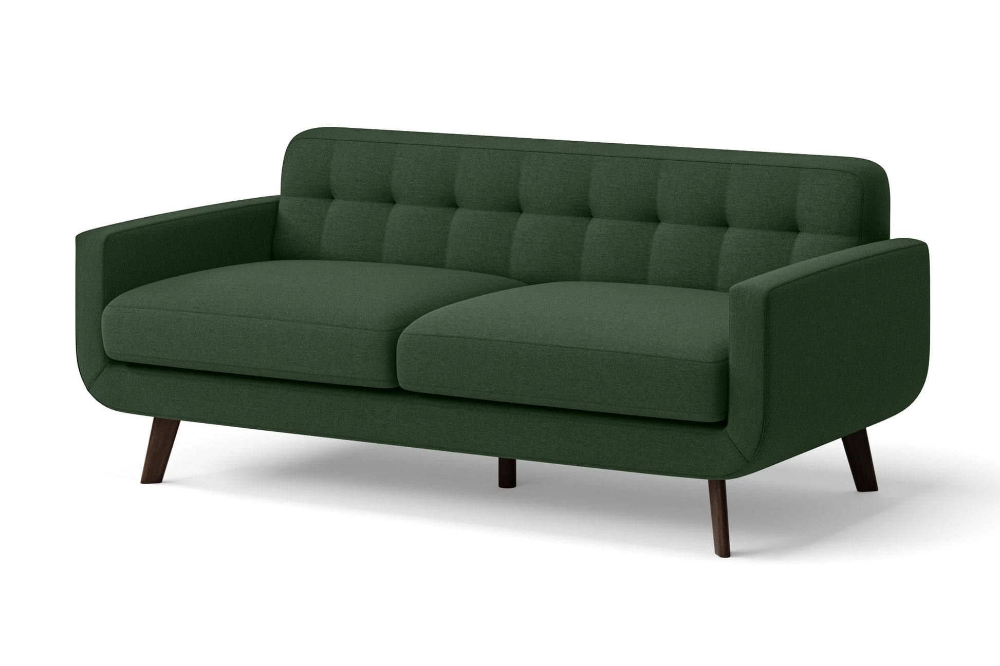 Marsela 2 Seater Sofa Forest Green Linen Fabric