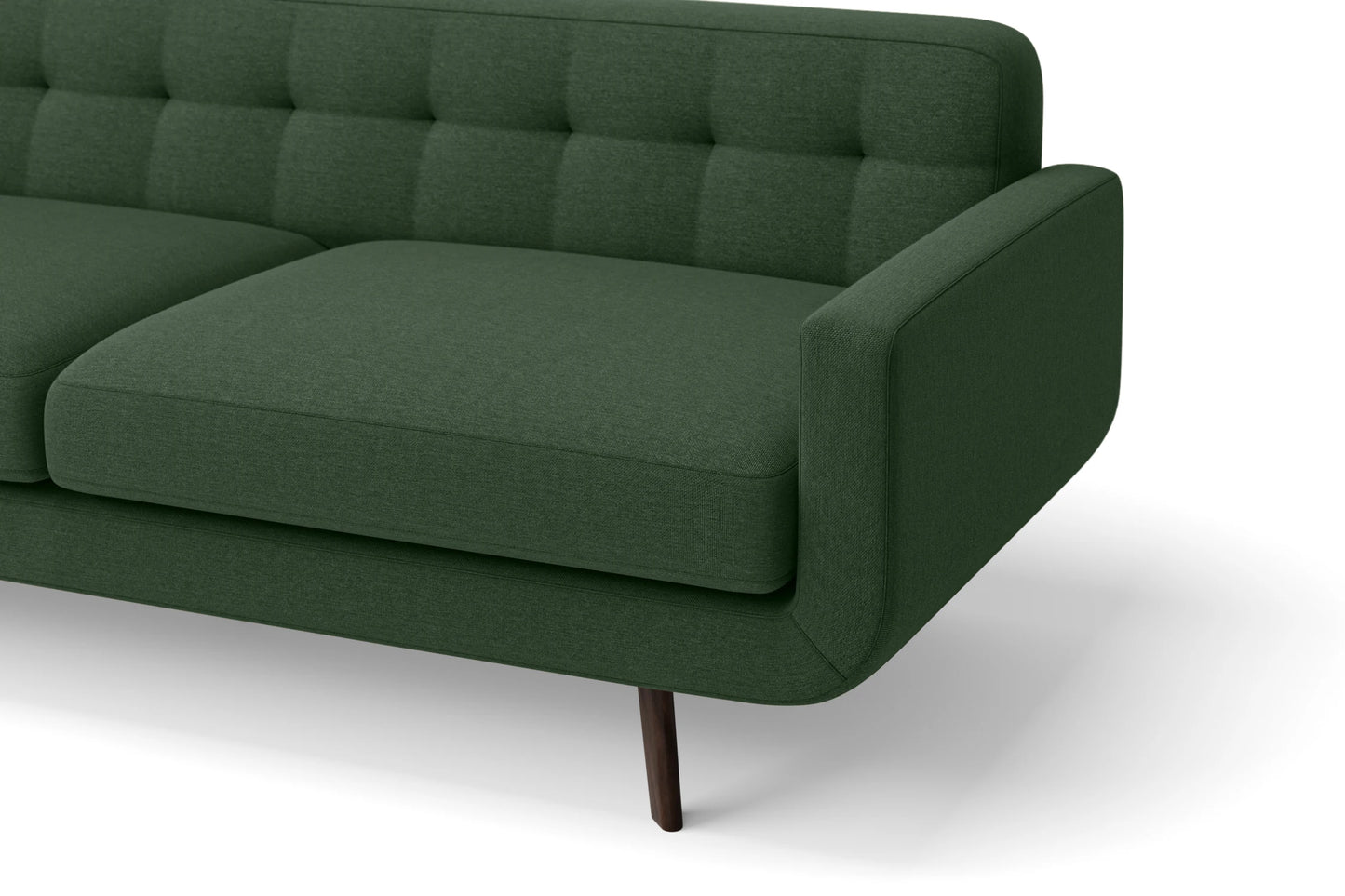 Marsela 2 Seater Sofa Forest Green Linen Fabric