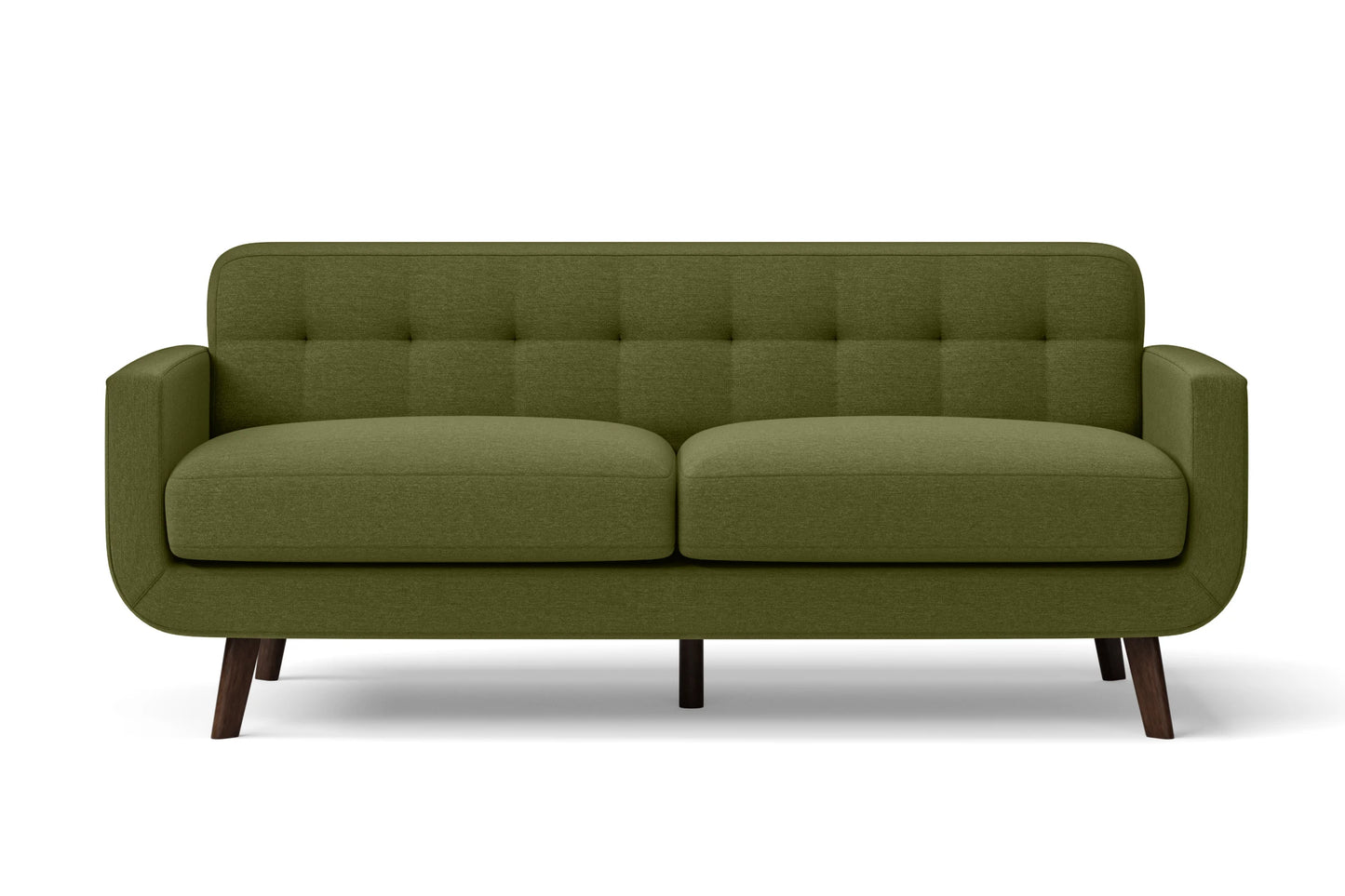 Marsela 2 Seater Sofa Olive Linen Fabric