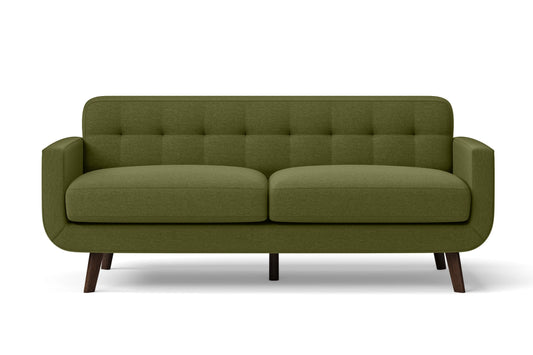 Marsela 2 Seater Sofa Olive Linen Fabric