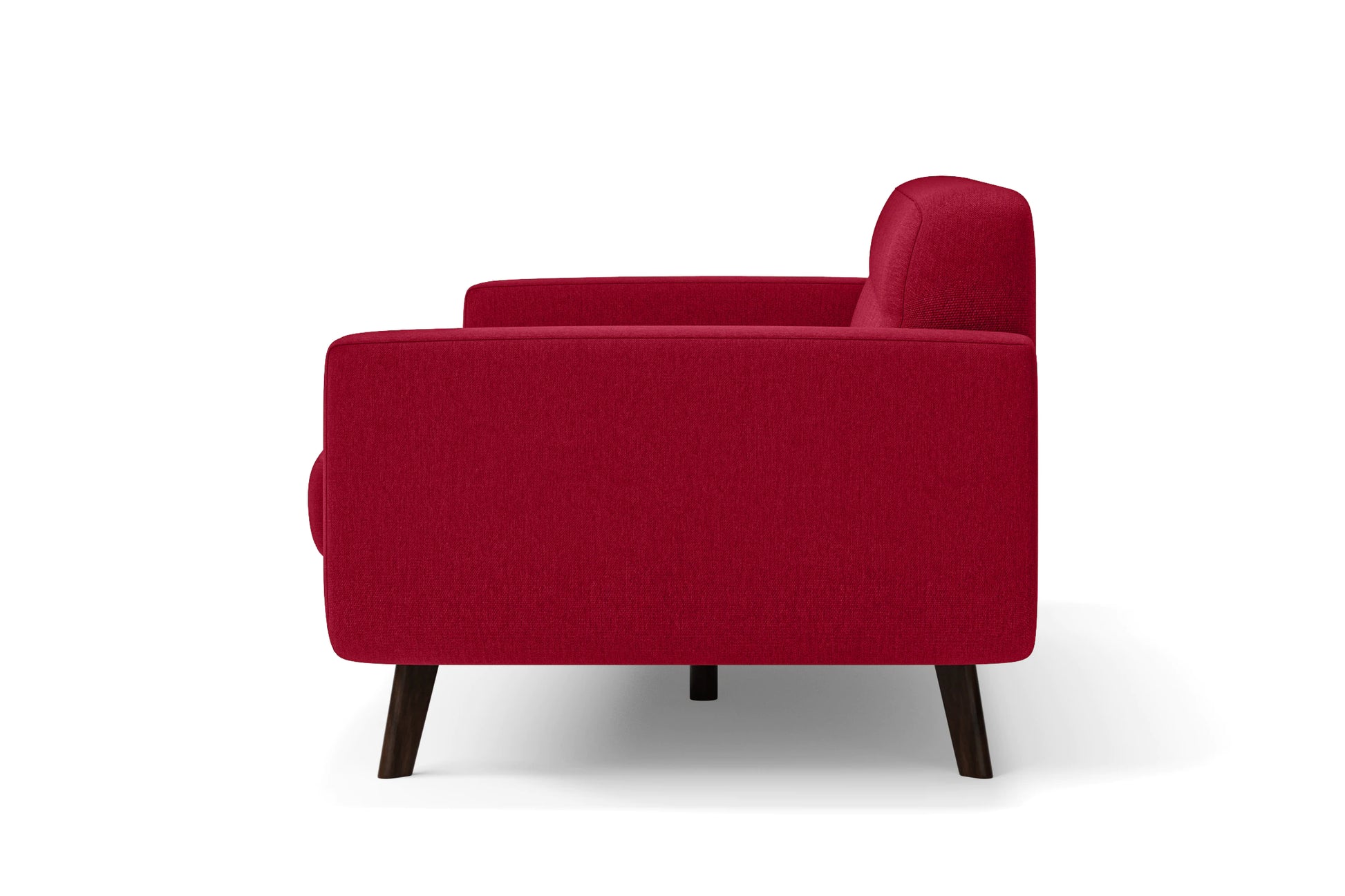 Marsela 2 Seater Sofa Red Linen Fabric