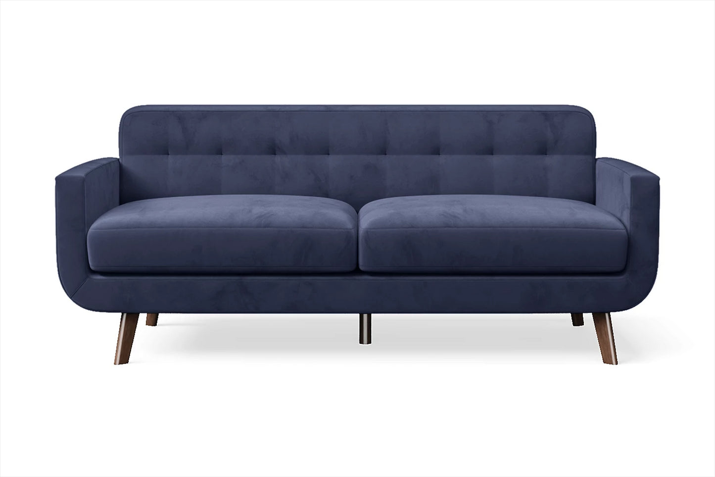 Marsela 2 Seater Sofa Dark Blue Velvet