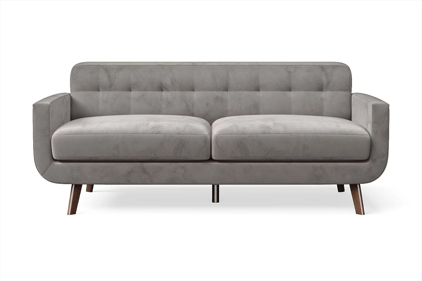 Marsela 2 Seater Sofa Grey Velvet