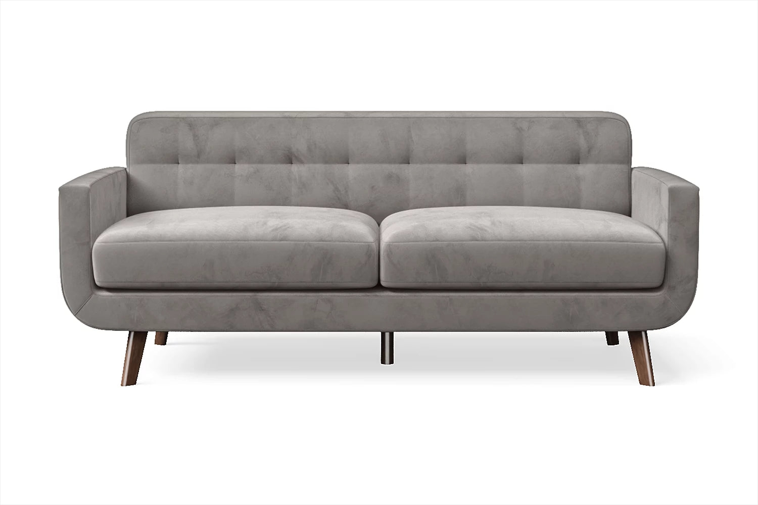 Marsela 2 Seater Sofa Grey Velvet