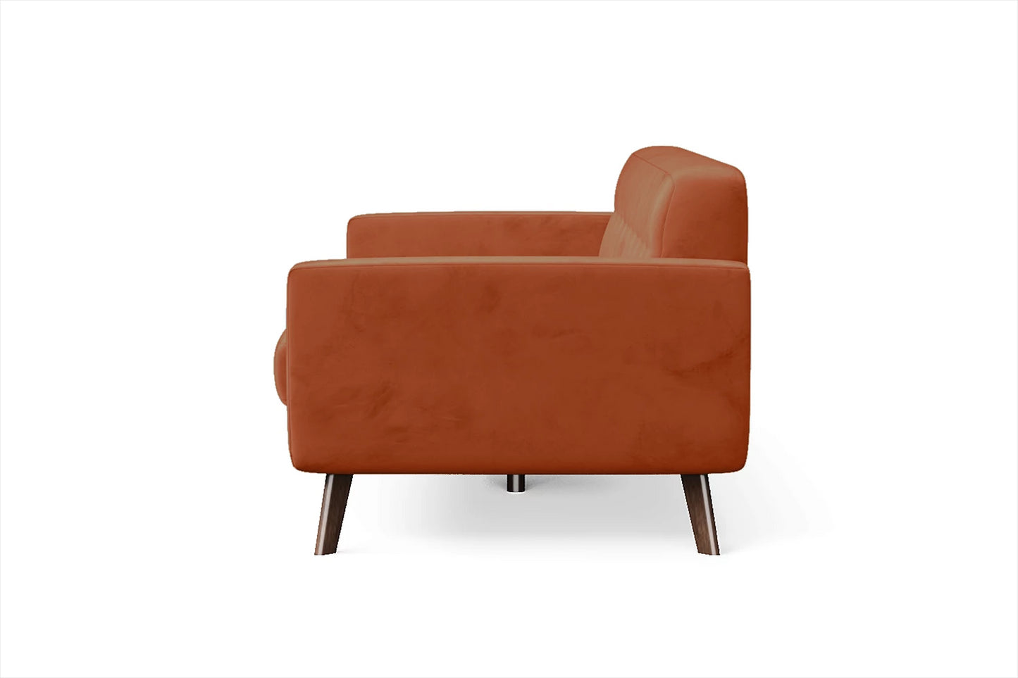 Marsela 2 Seater Sofa Orange Velvet