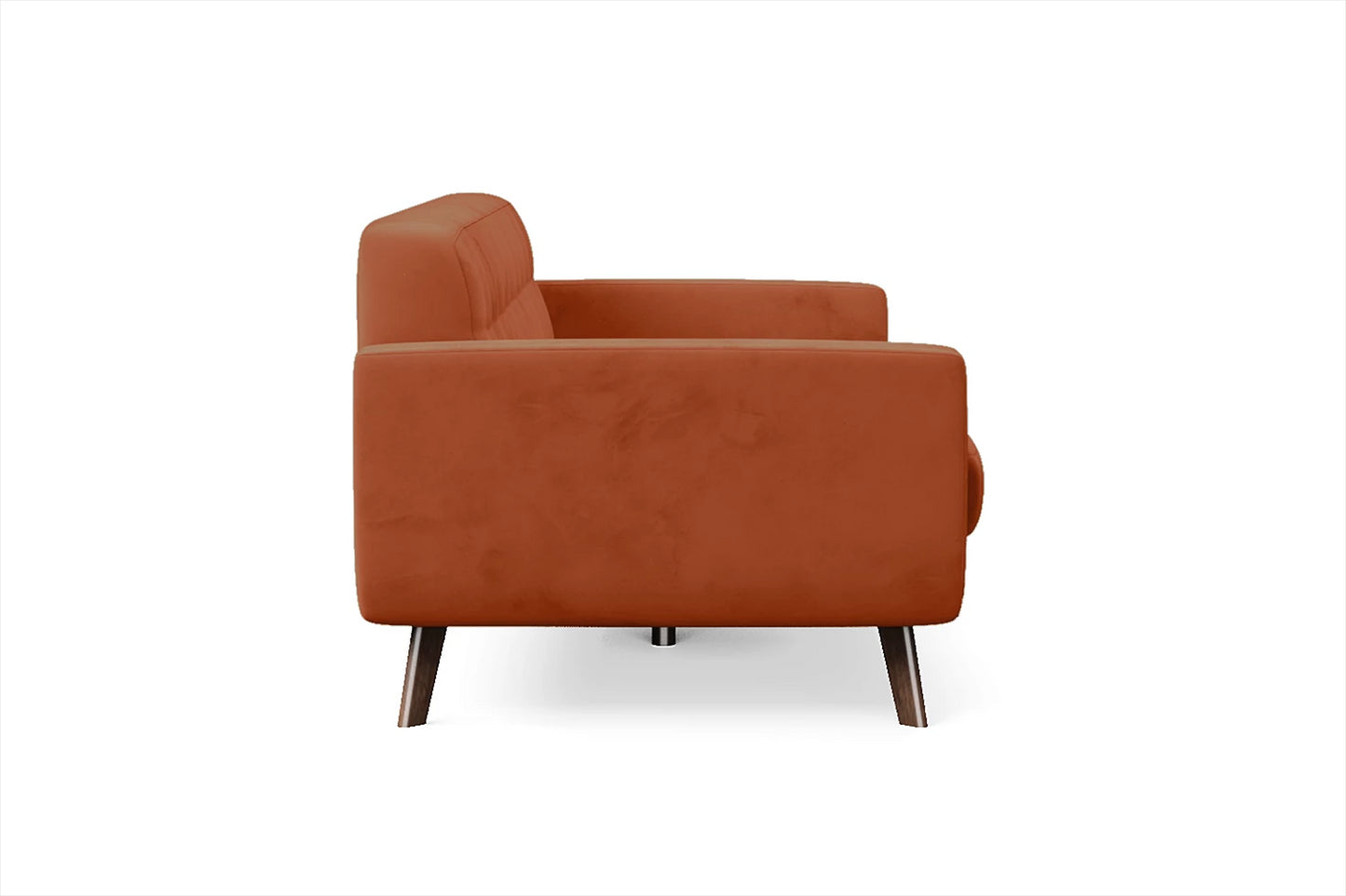 Marsela 2 Seater Sofa Orange Velvet