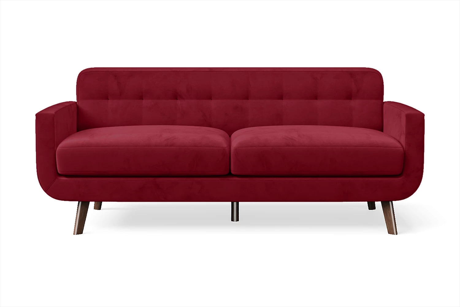 Marsela 2 Seater Sofa Red Velvet