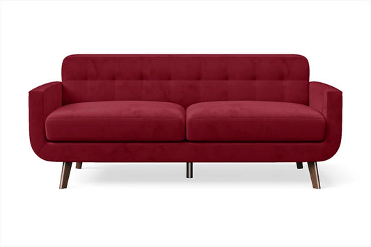 Marsela 2 Seater Sofa Red Velvet