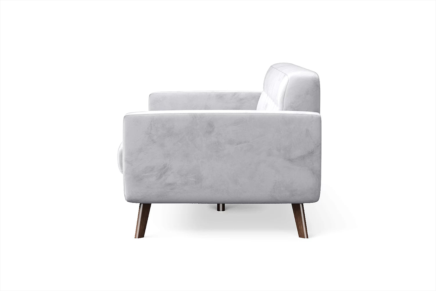 Marsela 2 Seater Sofa Silver Velvet