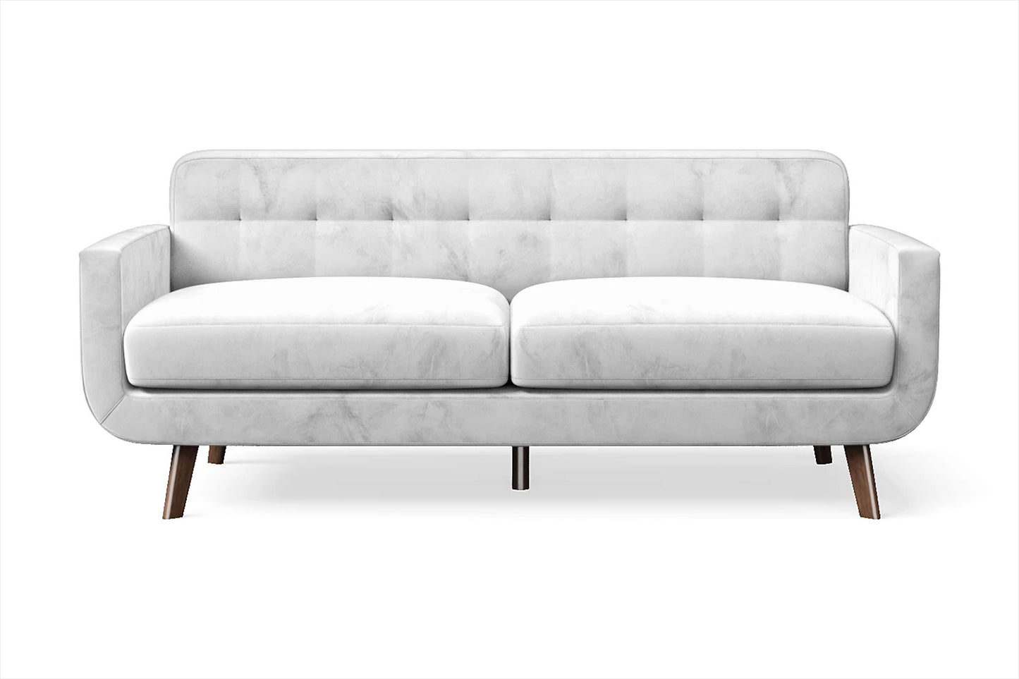 Marsela 2 Seater Sofa White Velvet