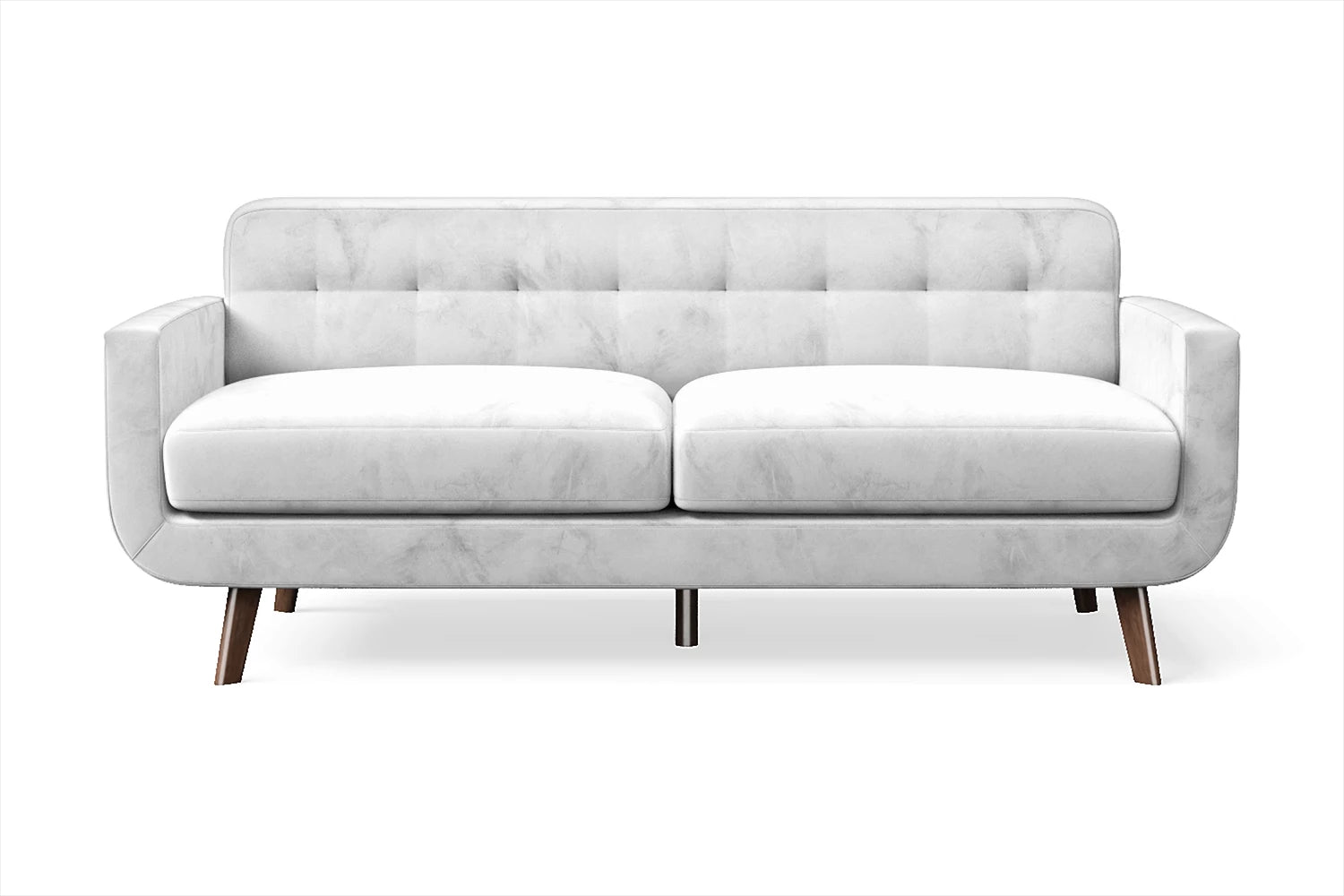 Marsela 2 Seater Sofa White Velvet