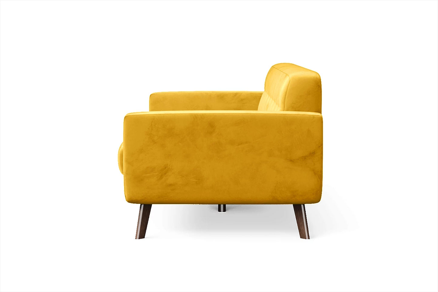 Marsela 2 Seater Sofa Yellow Velvet