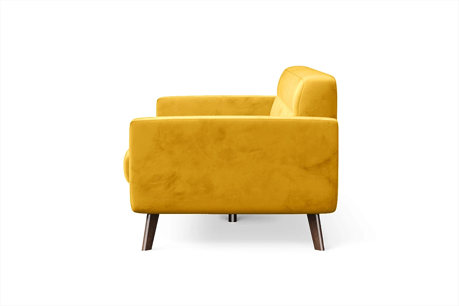 Marsela 2 Seater Sofa Yellow Velvet